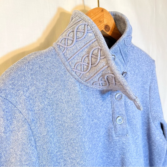 Merrill 1/4 button up pull over women’s Large Blue - Picture 5 of 10